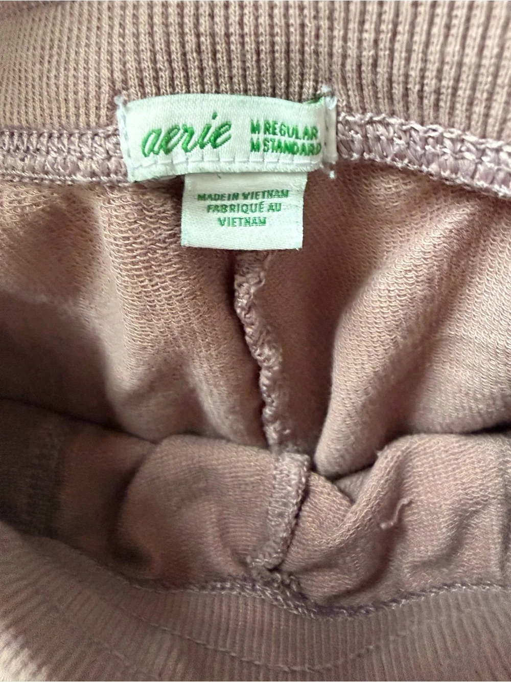 Aerie Dusty Mauve Pull-On Jogger Sweatpants Size Medium
